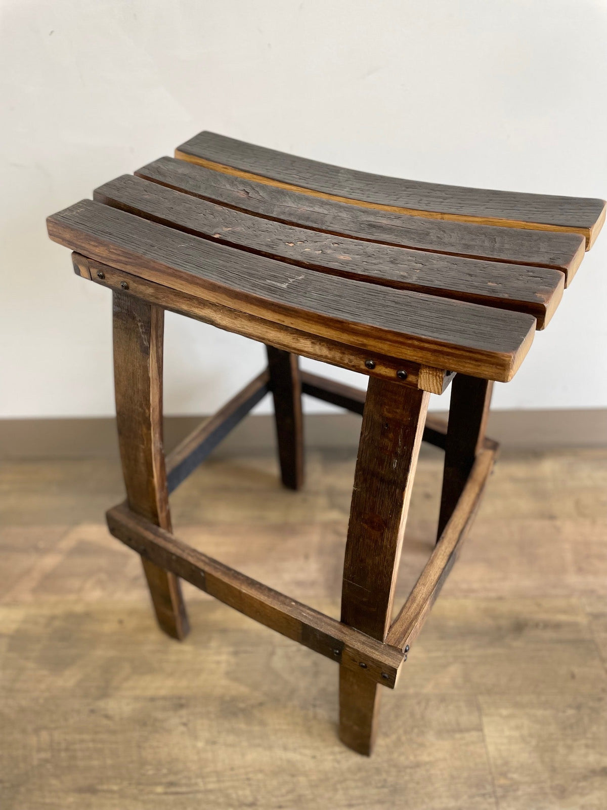 The Whiskey Workshop Whiskey Barrel Stave Bar Stool