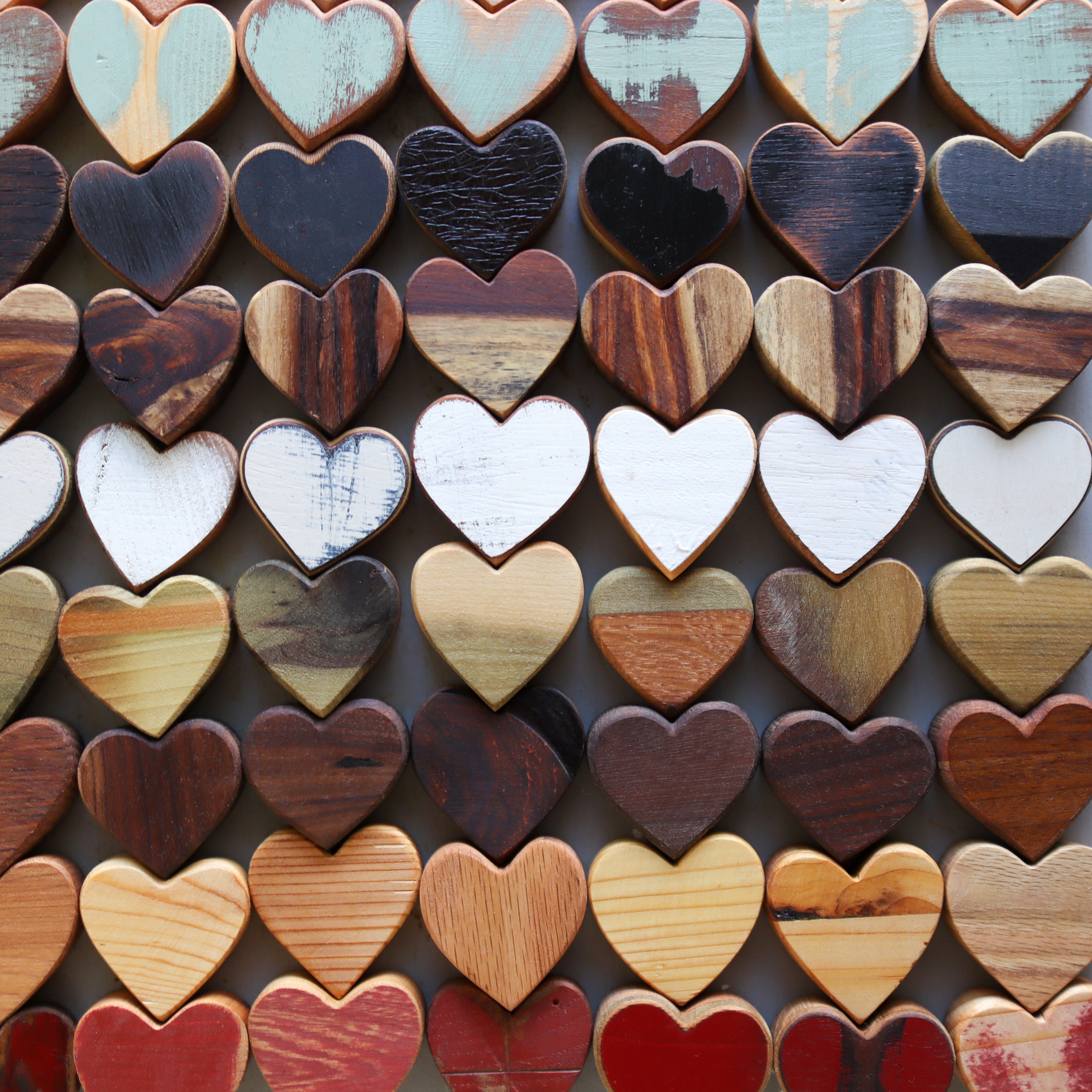 Handmade Reclaimed Wood Hearts