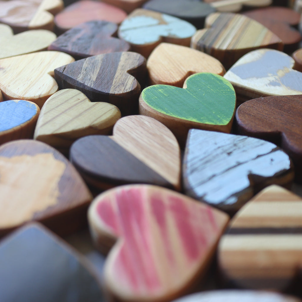 Handmade Reclaimed Wood Hearts