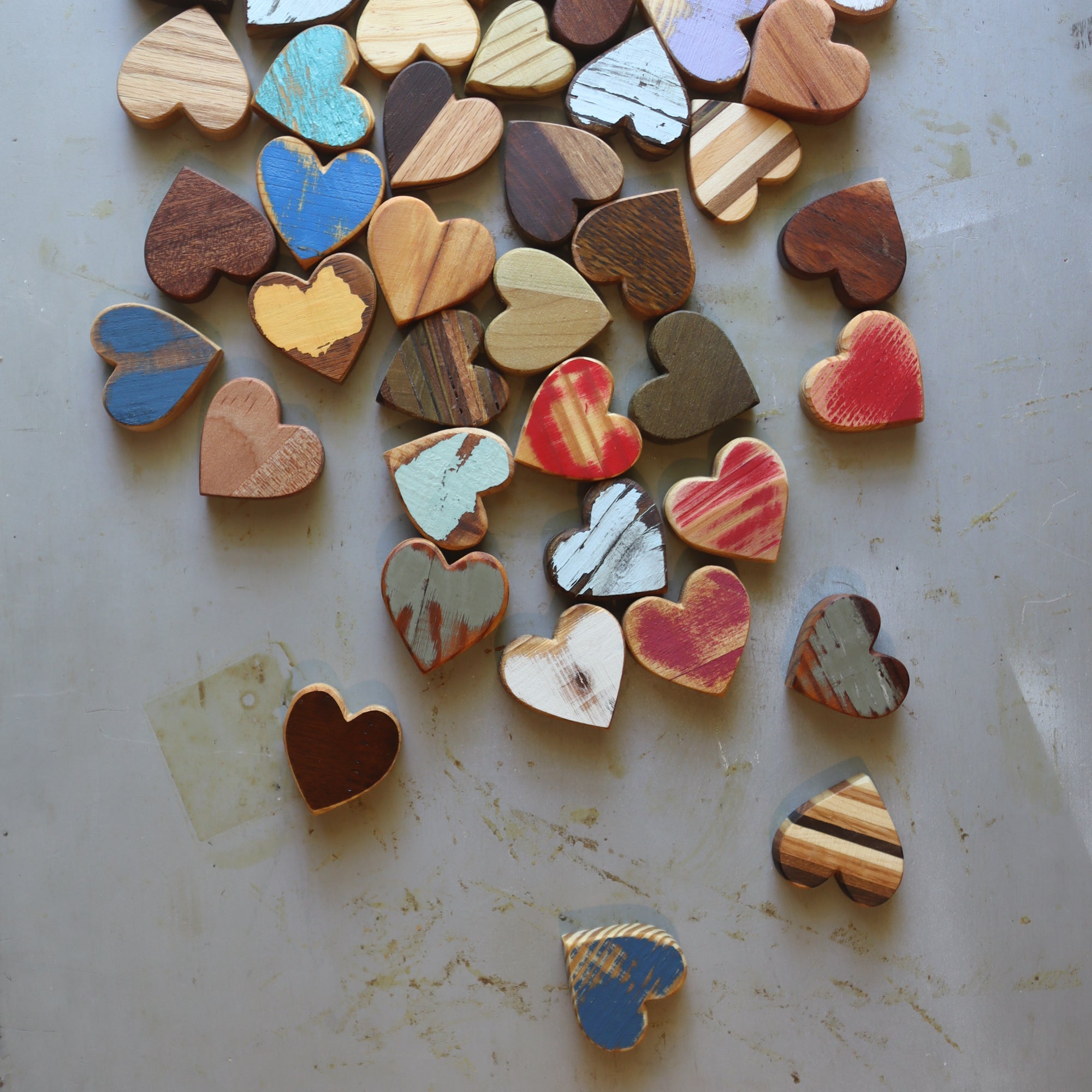 Handmade Reclaimed Wood Hearts