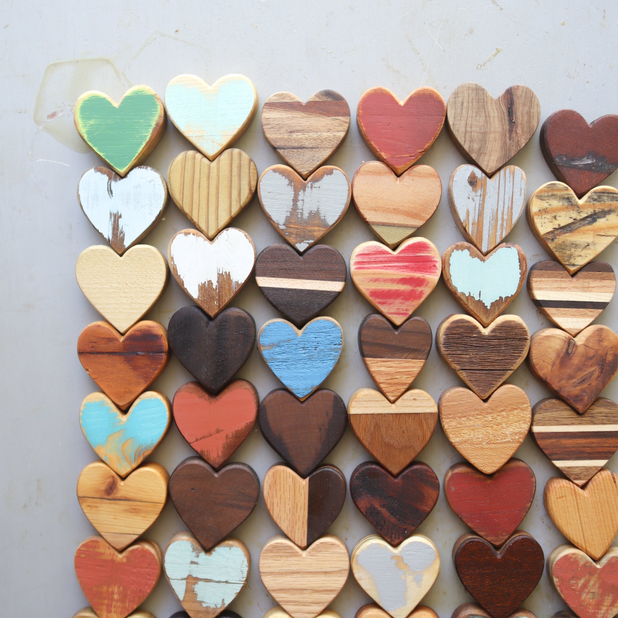 Handmade Reclaimed Wood Hearts