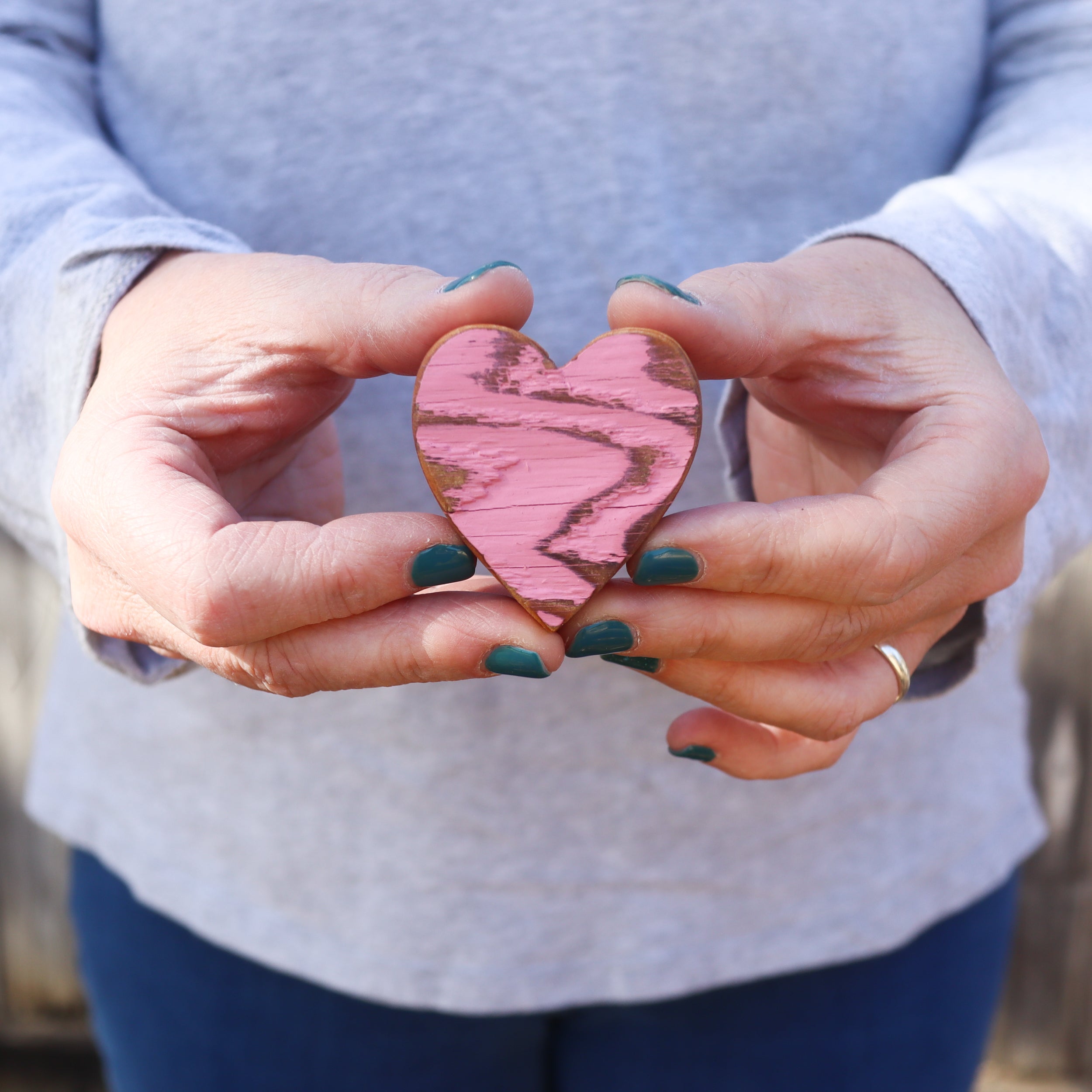 Handmade Reclaimed Wood Hearts