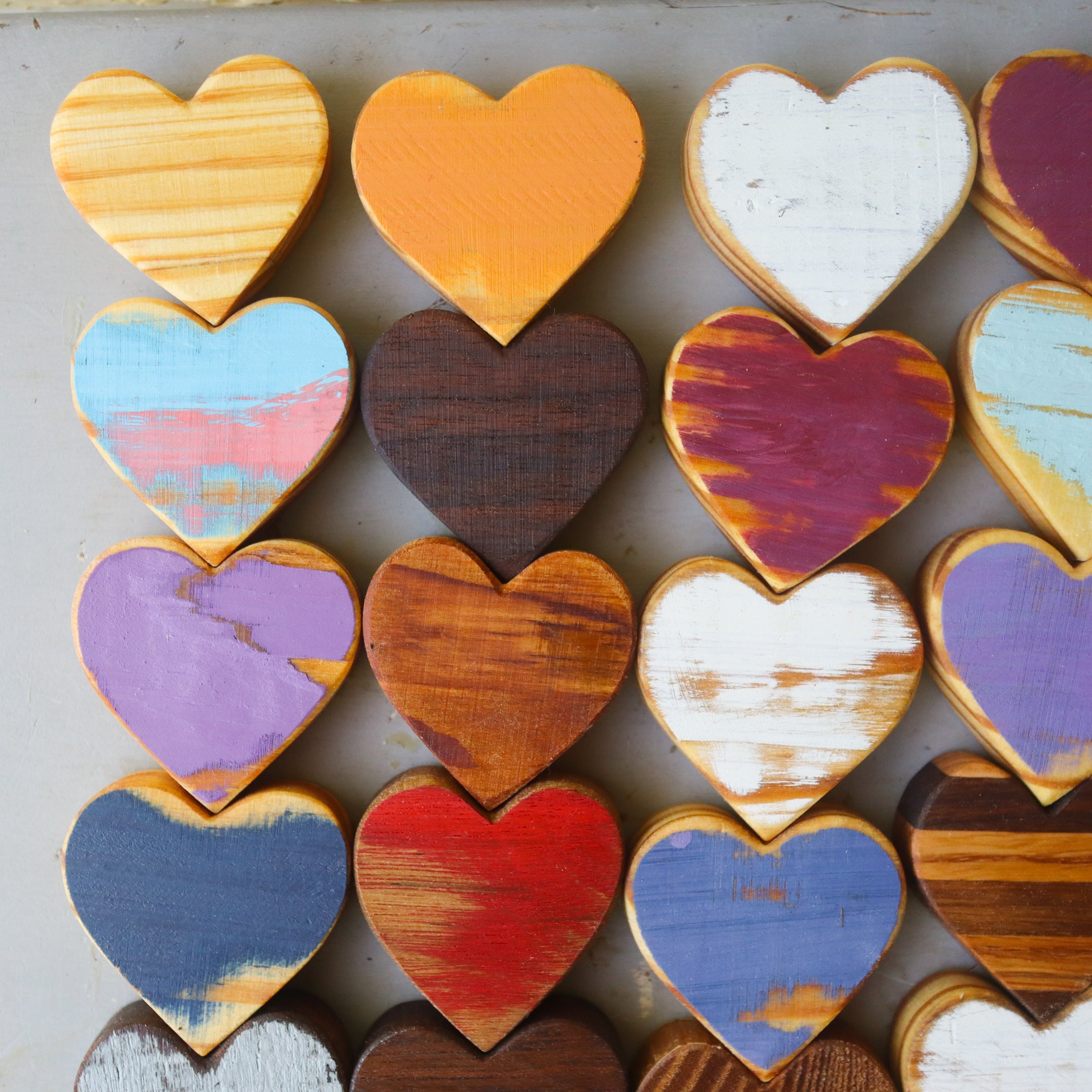 Handmade Reclaimed Wood Hearts