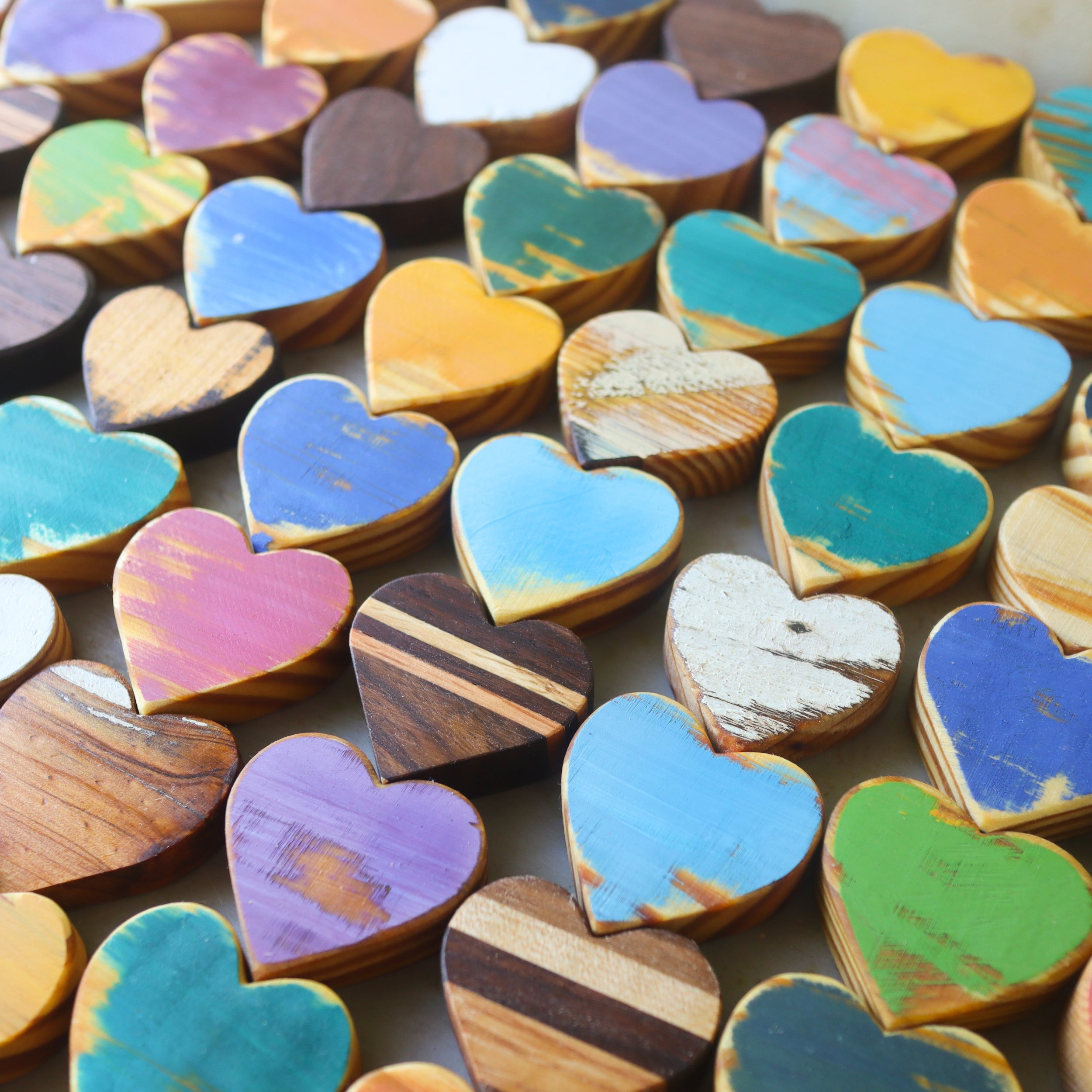 Handmade Reclaimed Wood Hearts