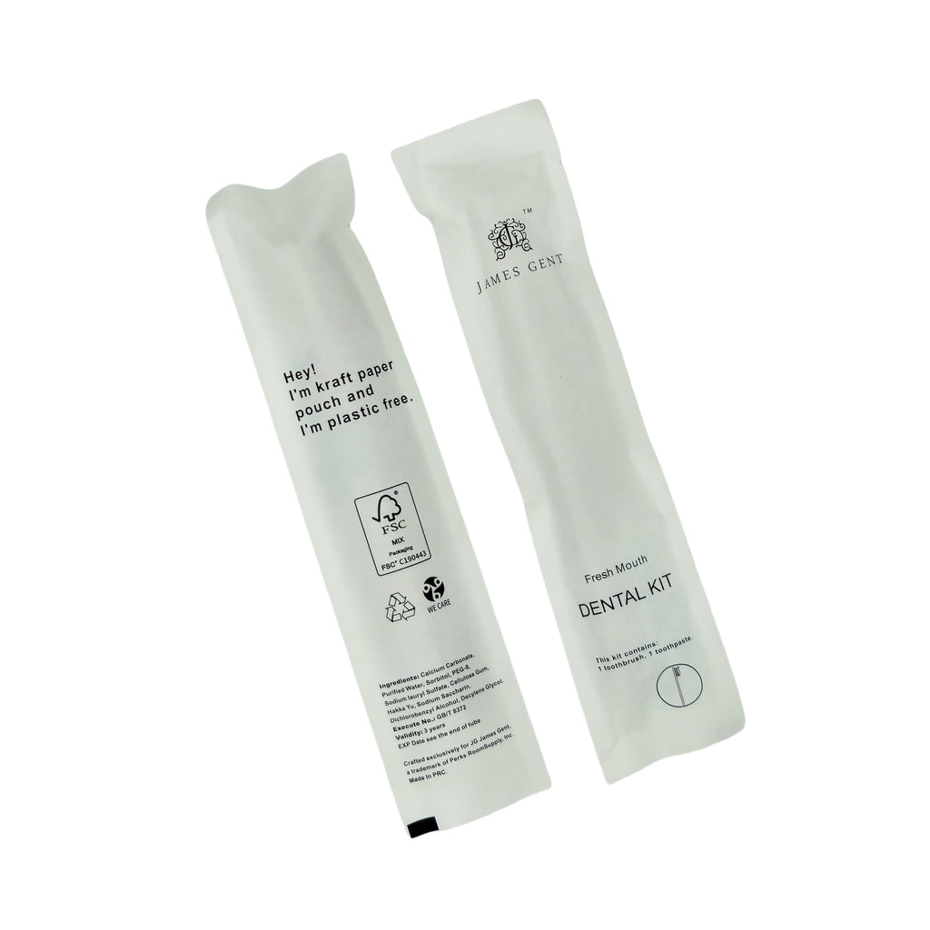 James Gent Bamboo Toothbrush & Toothpaste Kits - 200 or 600 Pack