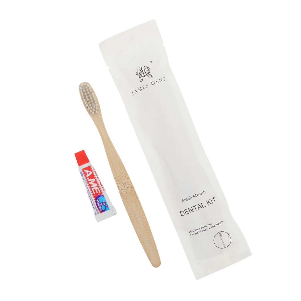 James Gent Bamboo Toothbrush & Toothpaste Kits - 200 or 600 Pack