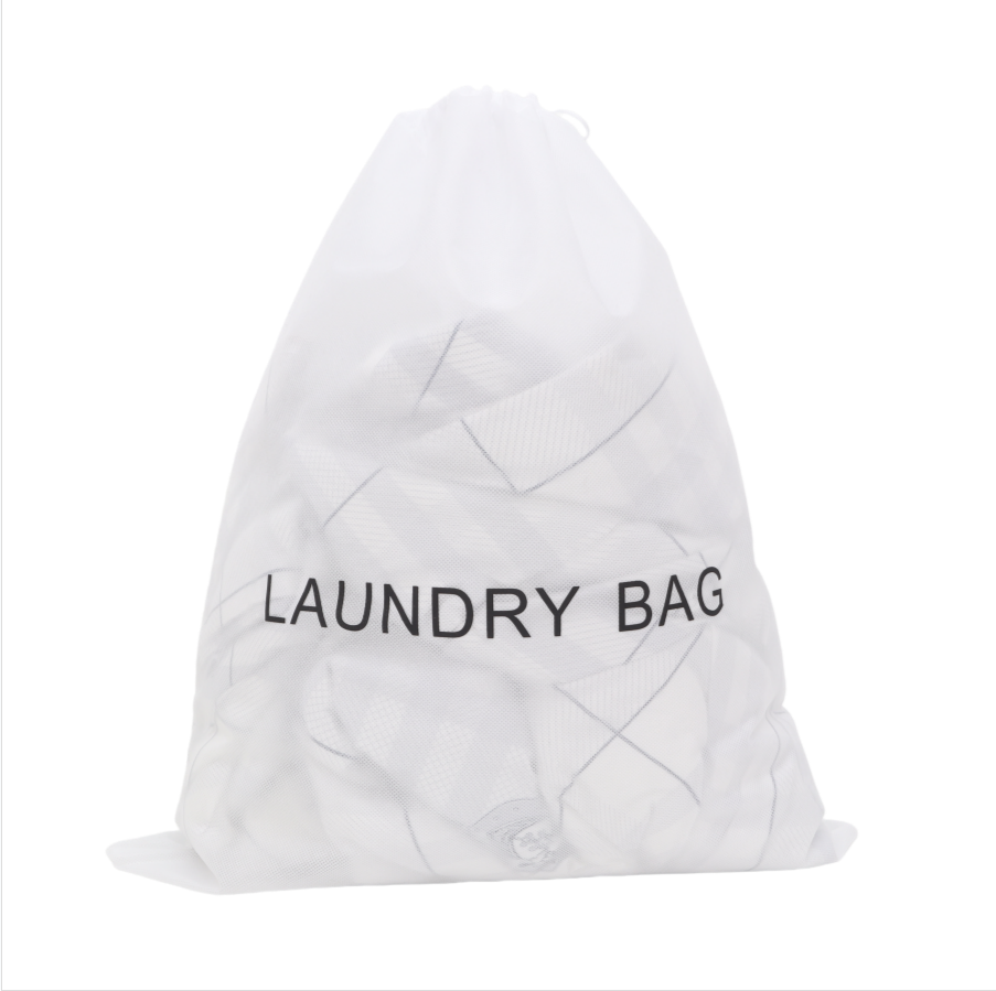 Disposable Drawstring Laundry Bags, 50 or 100 Pack - 60 x 50 cm