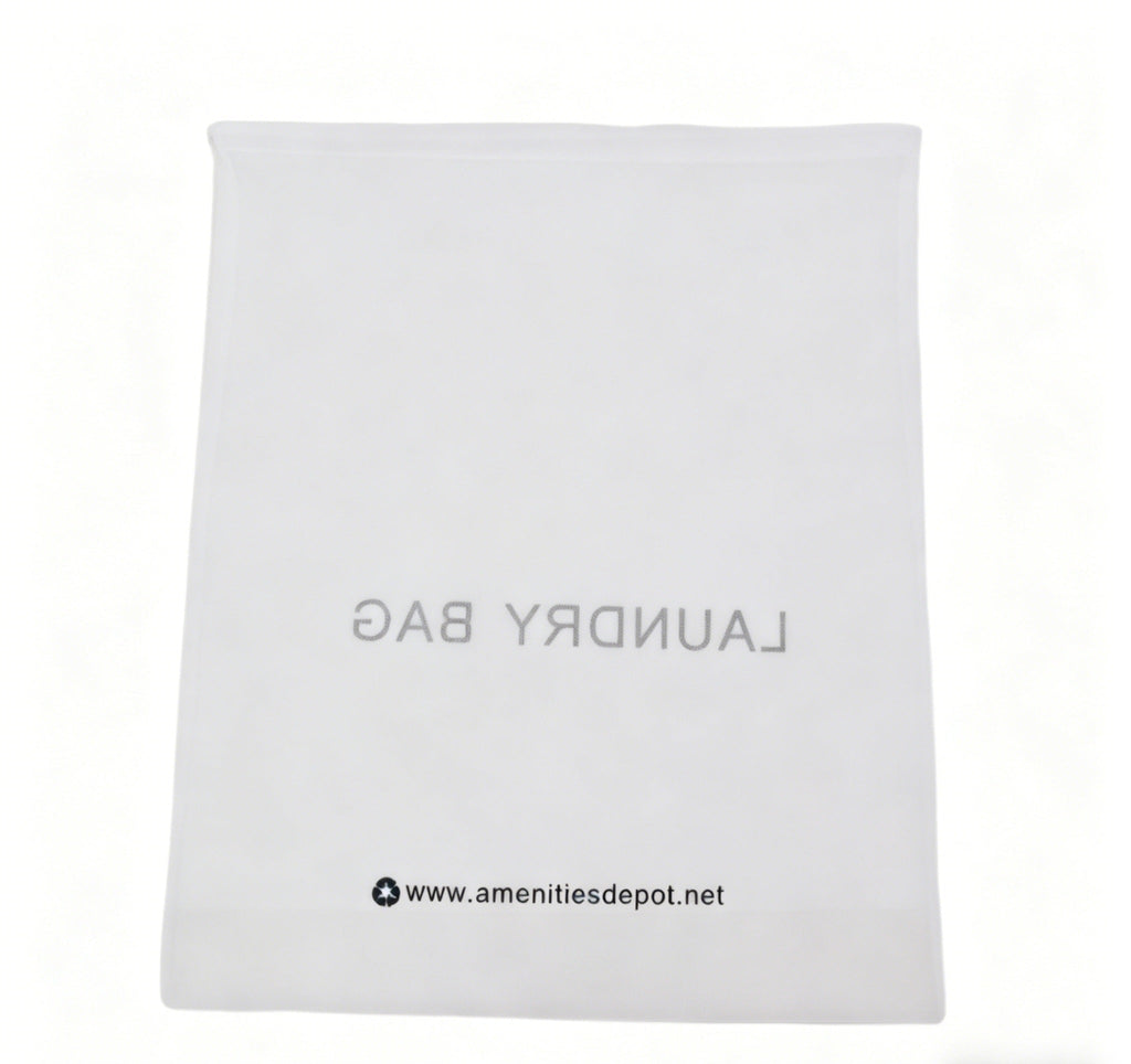 Disposable Drawstring Laundry Bags, 50 or 100 Pack - 60 x 50 cm