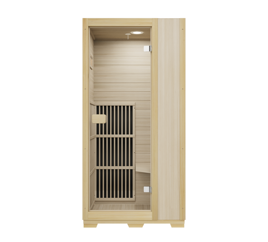 Blisspod Vienna 1-Person Far Infrared Sauna – Canadian Hemlock, Very Low EMF