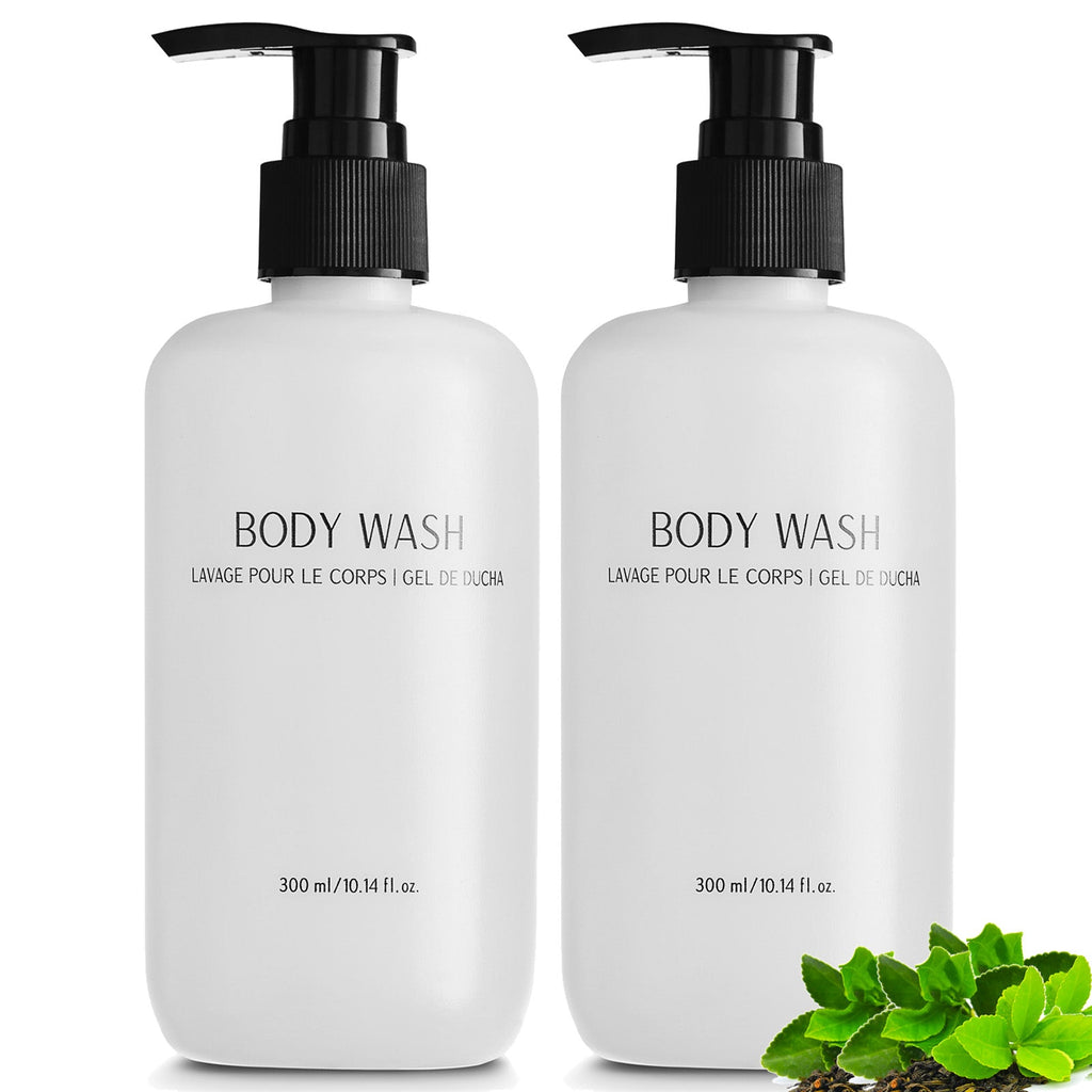 Nisgur Body Wash Pump Bottles, 300 mL - 12 Pack