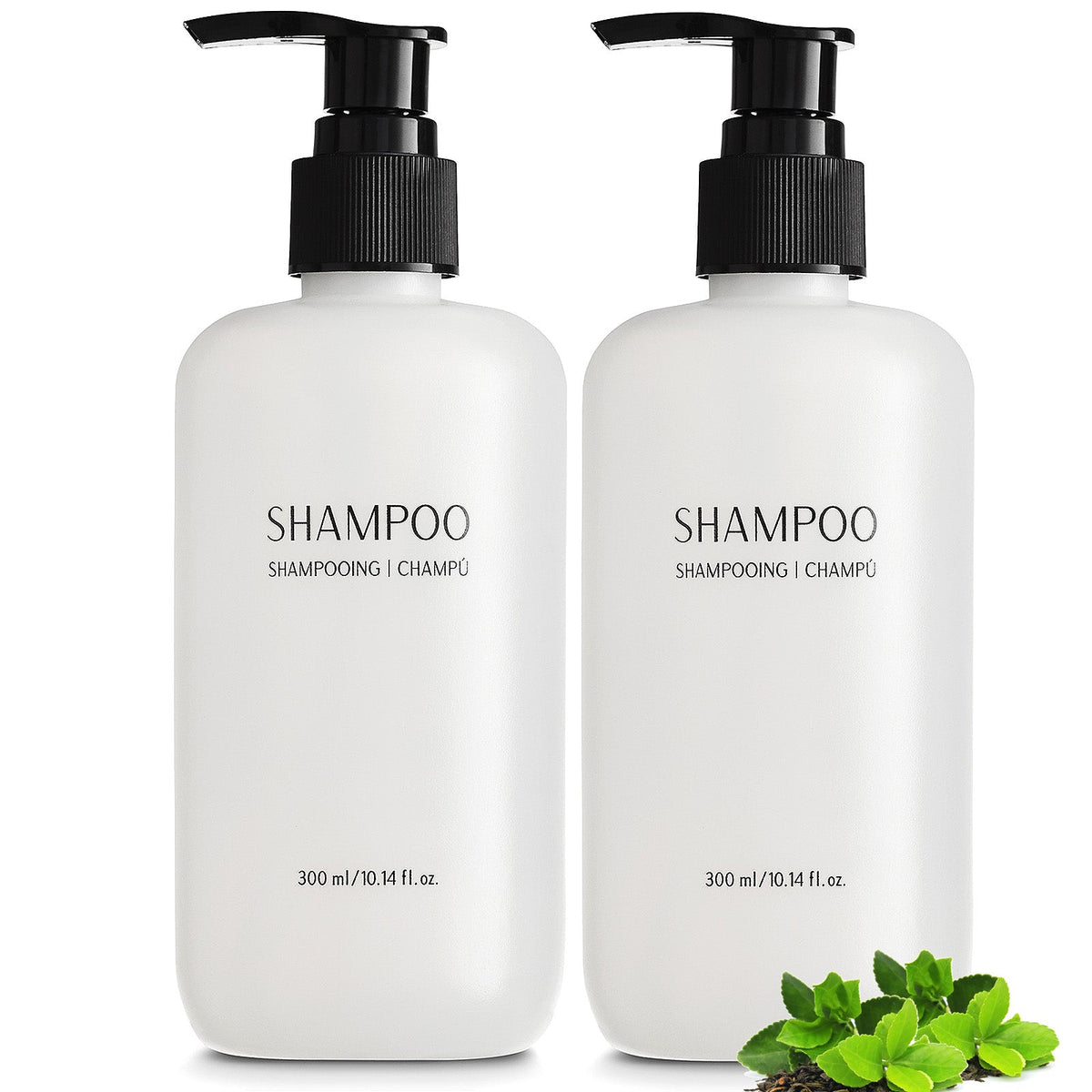 Nisgur Shampoo Pump Bottles, 300 mL - 12 Pack
