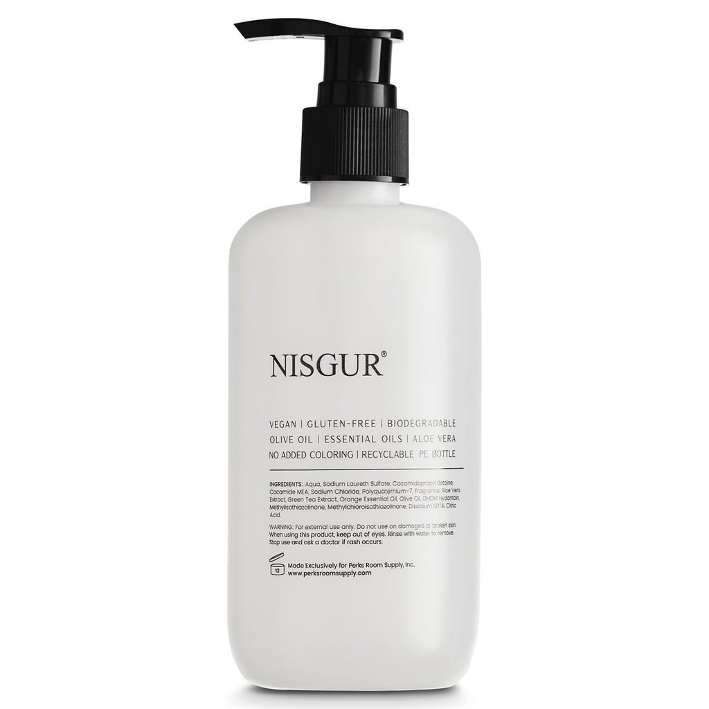 Nisgur Shampoo Pump Bottles, 300 mL - 12 Pack