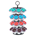 Revolving Iron Coffee Pod Holder – Holds 36 K-Cups