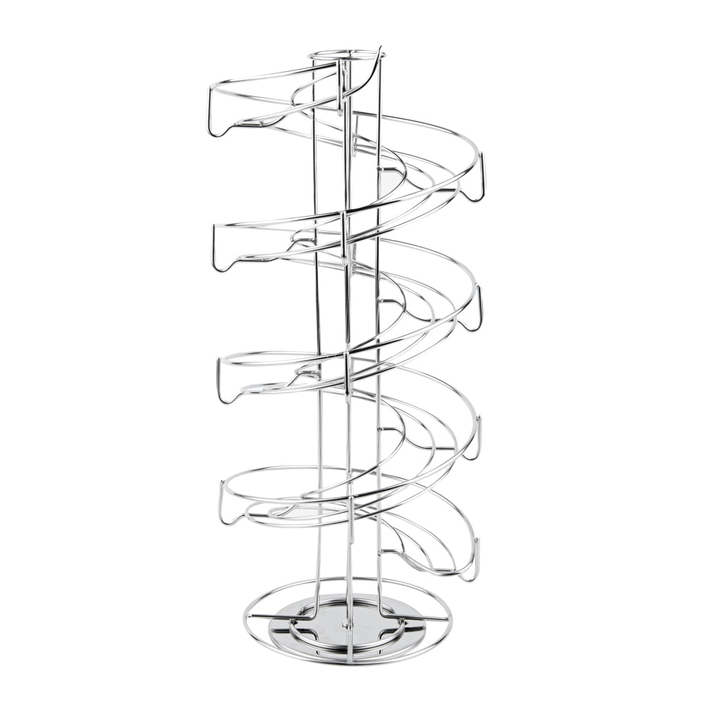 Revolving Stainless Steel Coffee Pod Holder – Holds 35–50 K-Cups