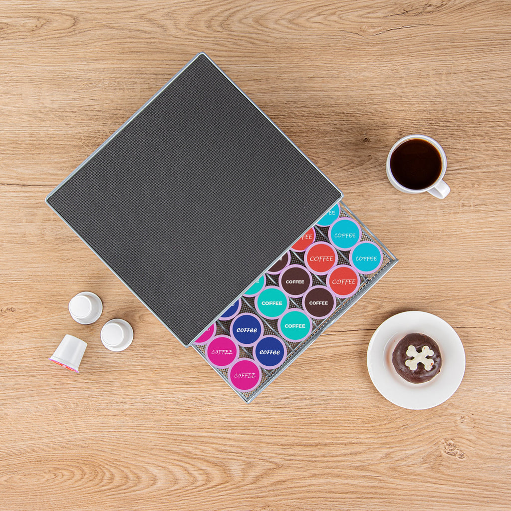 Iron Coffee Pod Storage Drawer – Holds 36 K-Cups