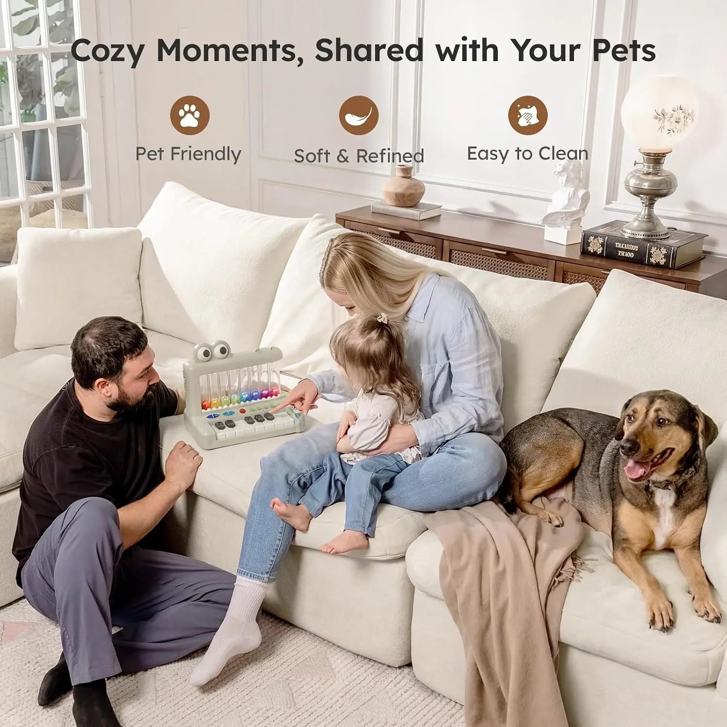 Oversized Modular Sectional Sofa, Boneless Cloud Couch with L-Shaped Chaise, Upholstered Deep Seat Comfy Couch for, Custom