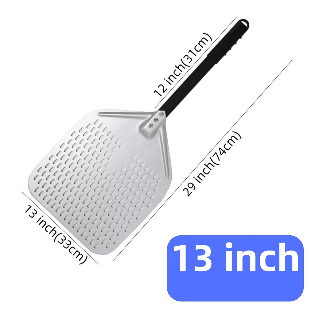 Hard-Anodized Aluminum Pizza Peel 6, 12, 13 and 14 Inch (15, 30, 33, 35.5 cm) Bread Paddle Oven Spatula