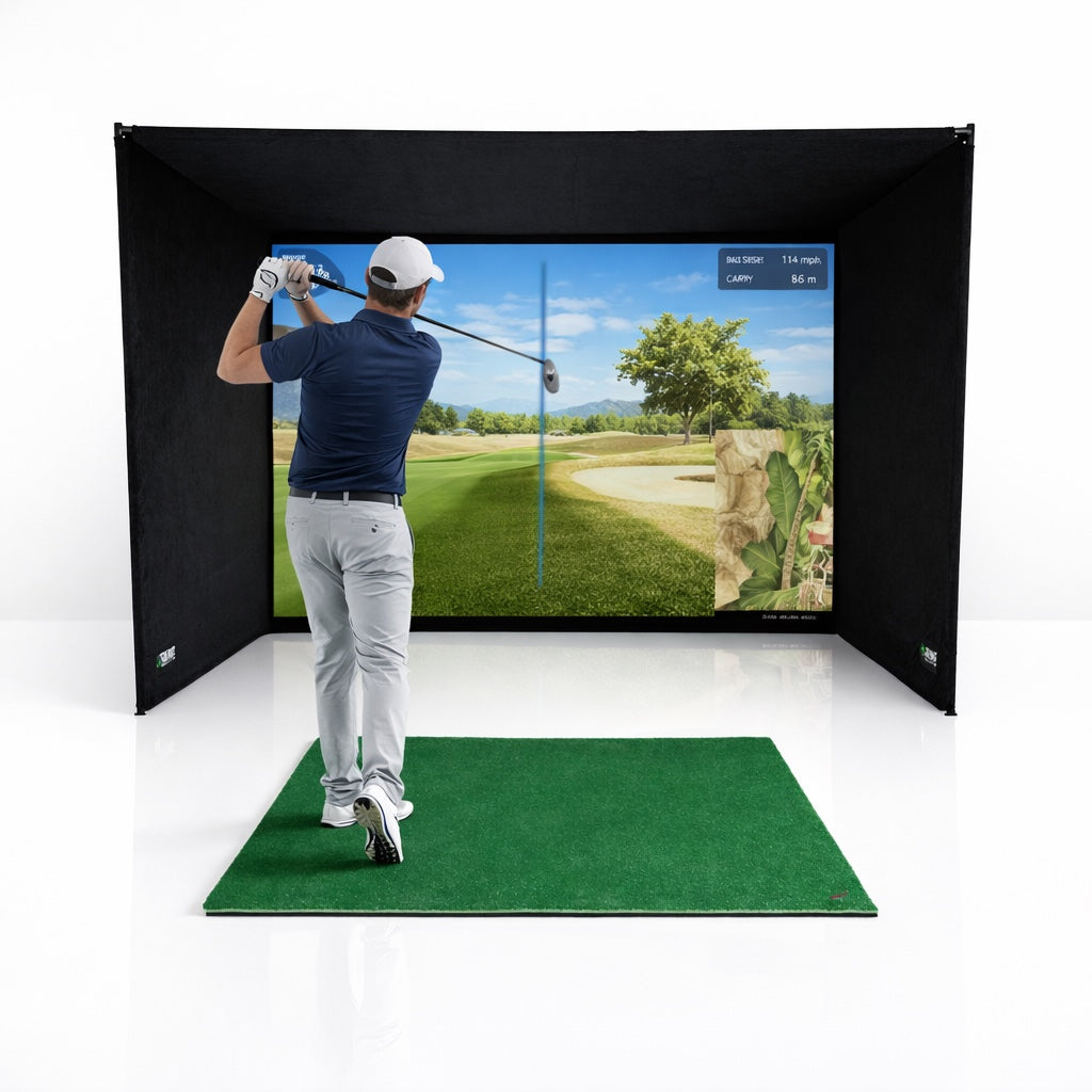 SimBox Golf Simulator Hitting Enclosure – 7 Sizes Available