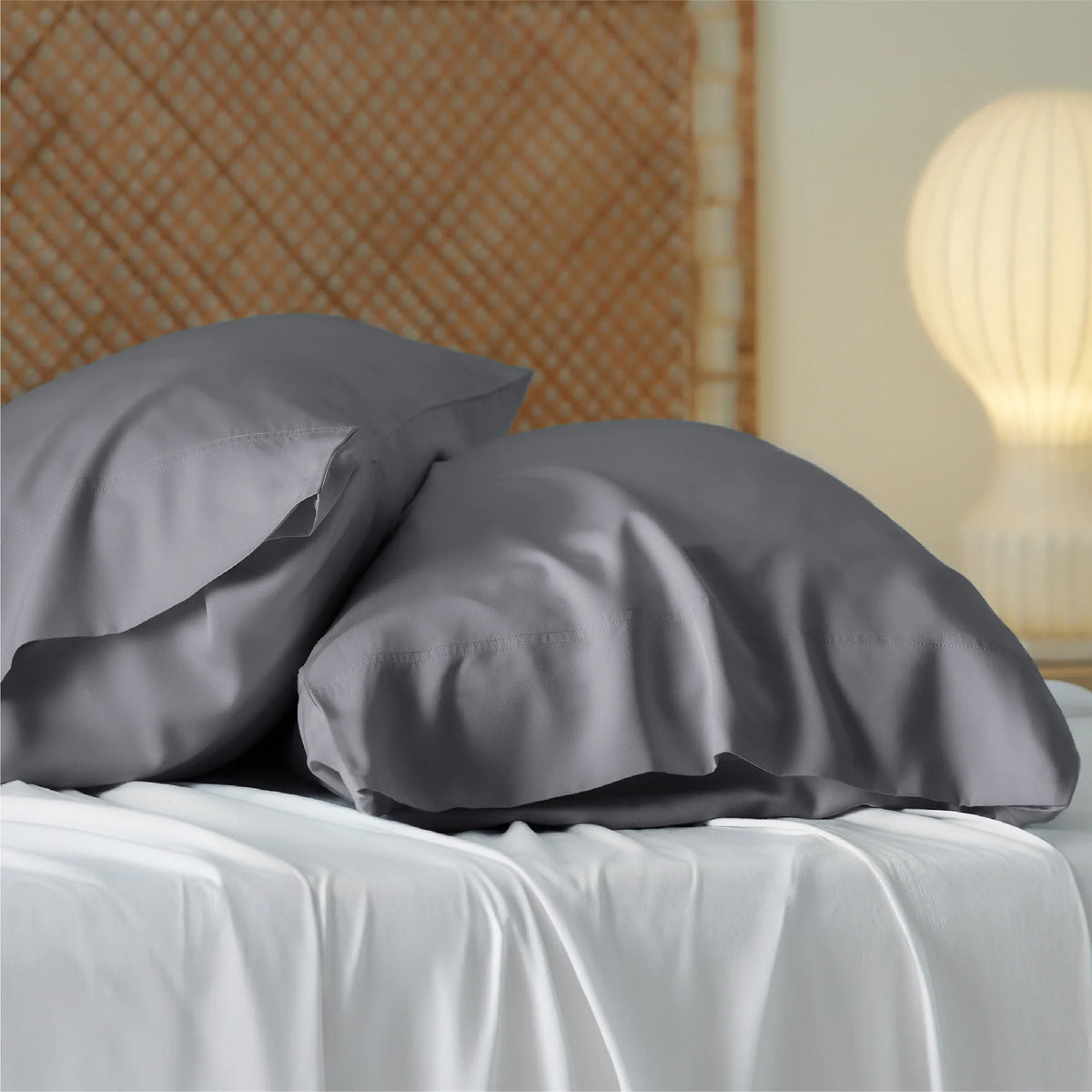 Bamboo-Derived Rayon Pillowcases - 2 Pack, Multiple Sizes