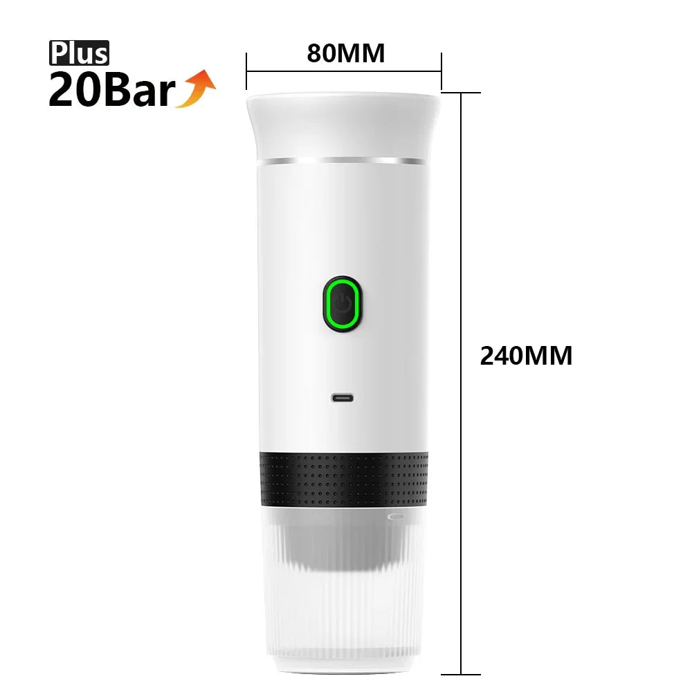 Portable Espresso Machine | 3-in-1 | Capsule, Pod & Ground Coffee