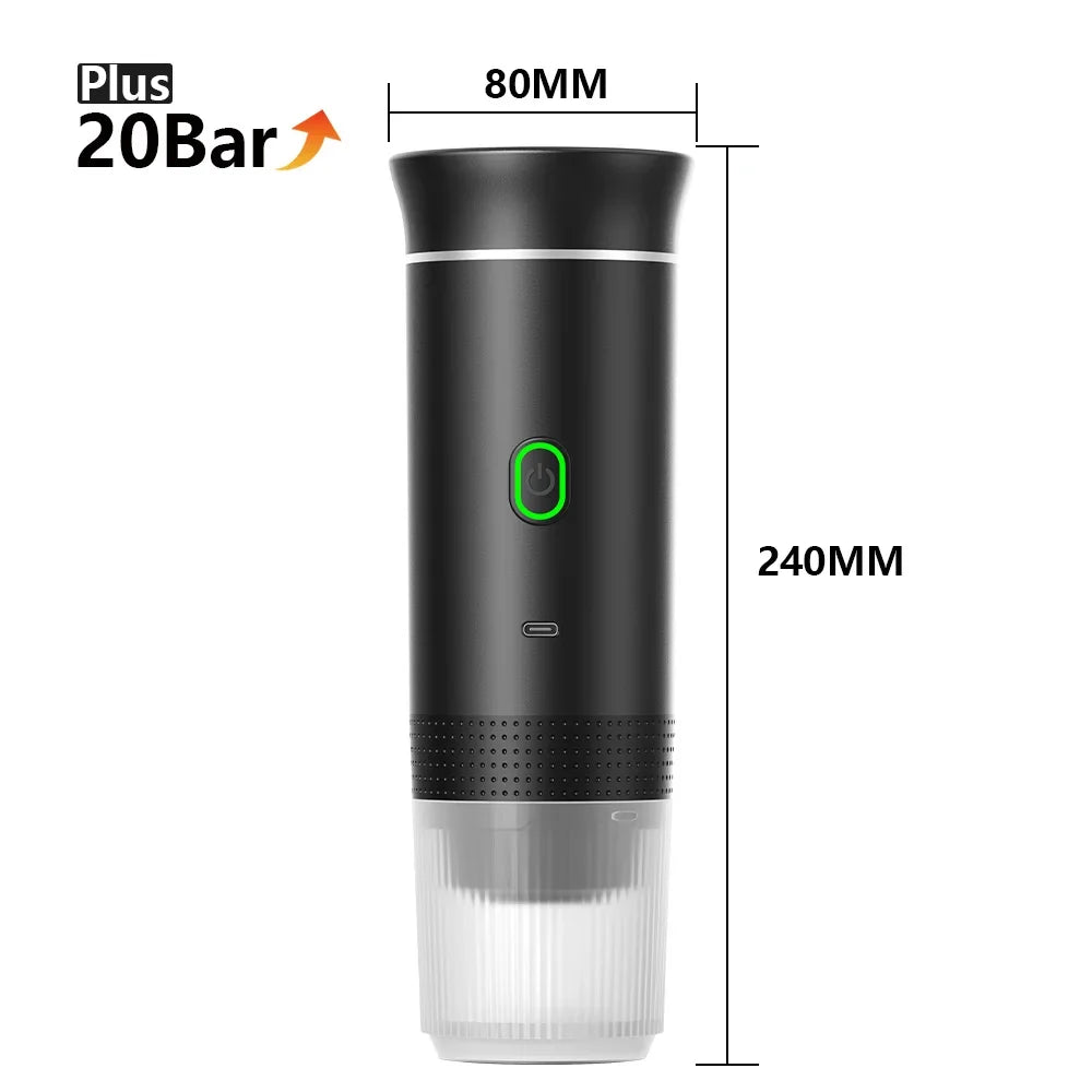 Portable Espresso Machine | 3-in-1 | Capsule, Pod & Ground Coffee