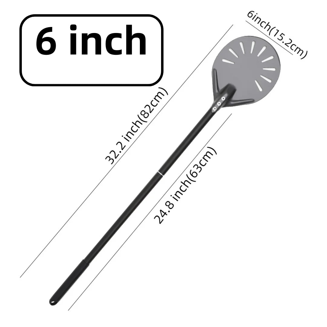 Hard-Anodized Aluminum Pizza Peel 6, 12, 13 and 14 Inch (15, 30, 33, 35.5 cm) Bread Paddle Oven Spatula