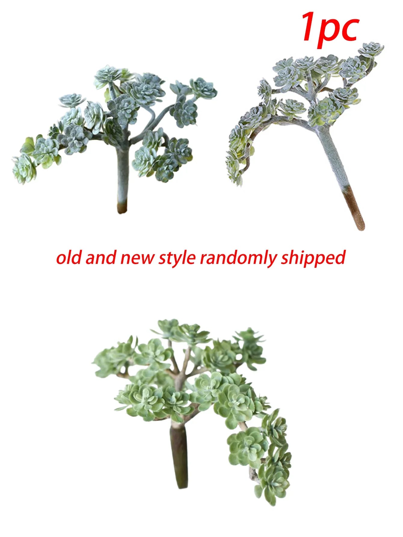 Faux Green Sedum Succulent Pick | 5" Artificial Plant Decor