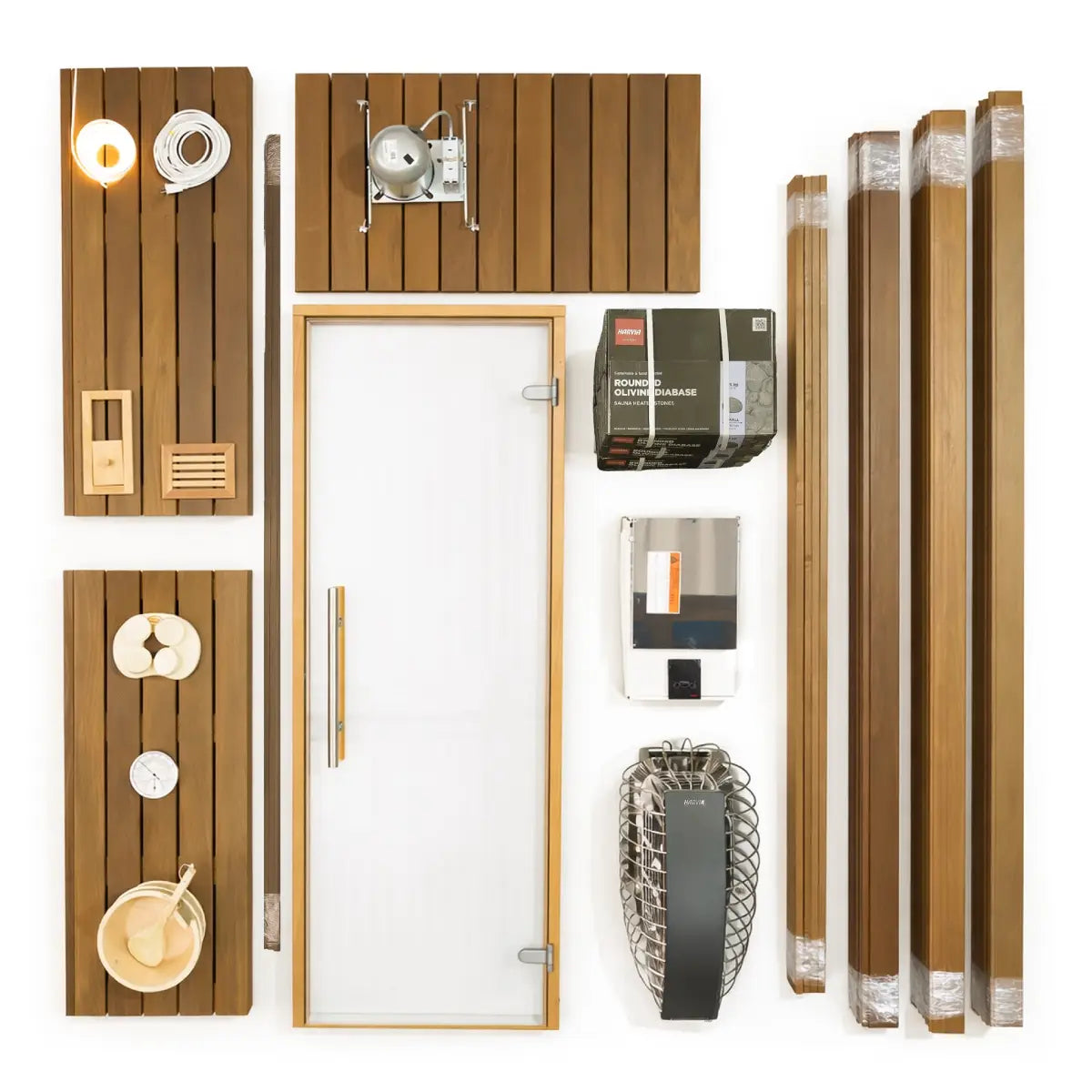 Carbon Smart Saunas - 8' x 8' x 8' - by Finnish Sauna Builders