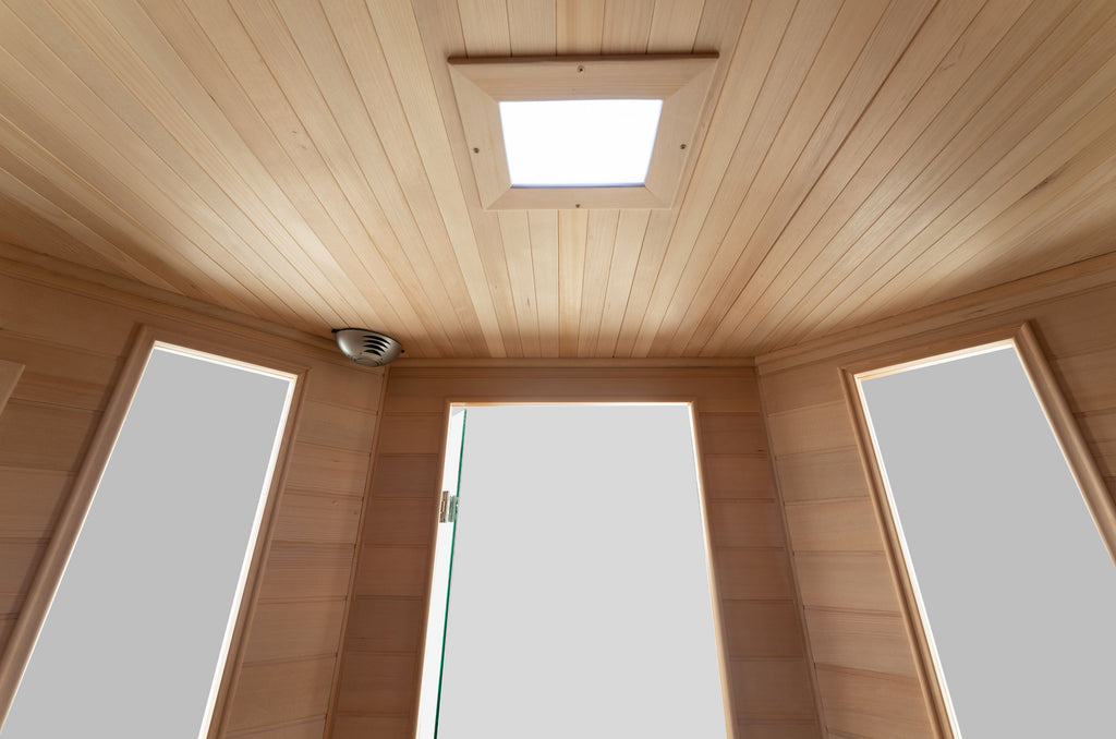 Vienna Corner Far Infrared Sauna | Canadian Hemlock | 4-5 Person