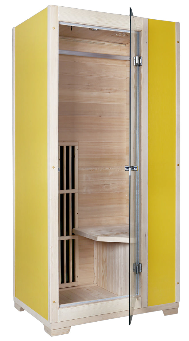 Blisspod Vienna 1-Person Far Infrared Sauna – Canadian Hemlock, Very Low EMF