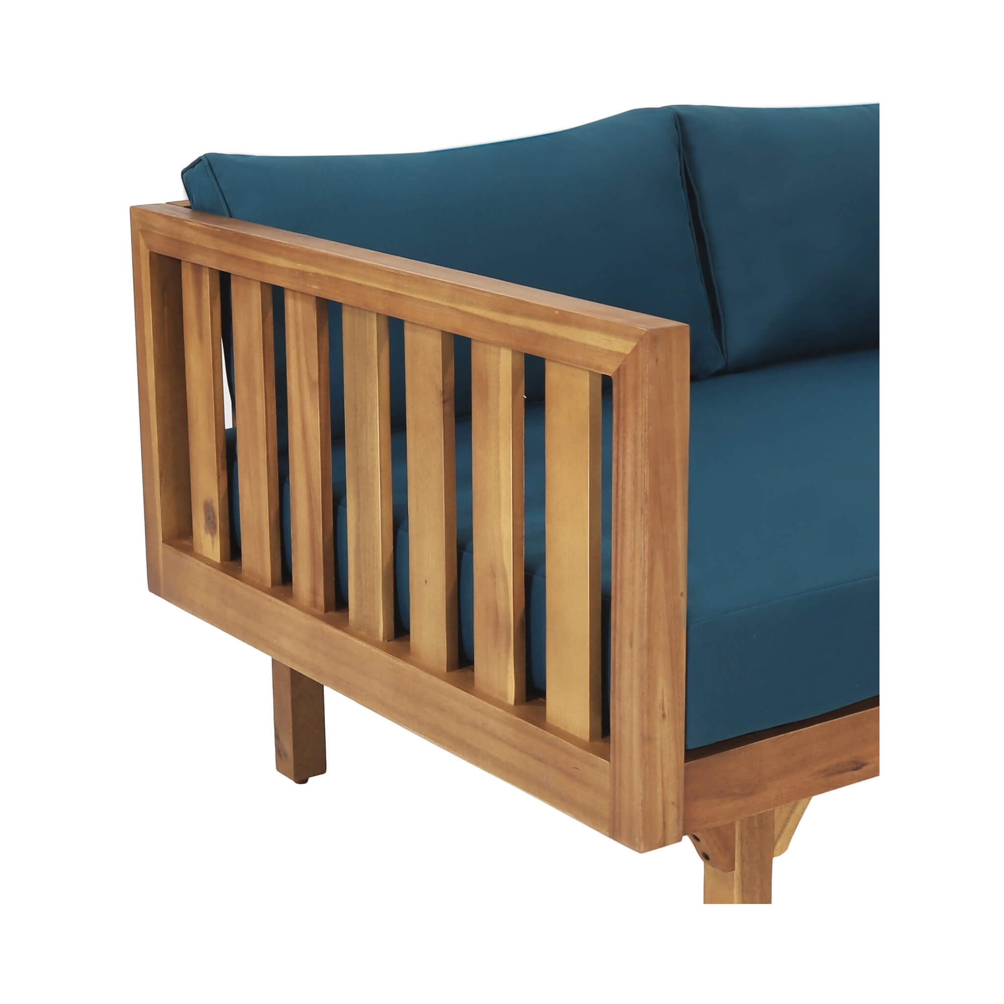Alora 3-Seater Acacia Wood Daybed Sofa – Convertible with Water-Resistant Cushions