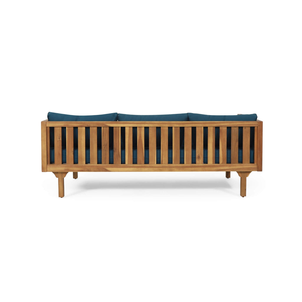 Alora 3-Seater Acacia Wood Daybed Sofa – Convertible with Water-Resistant Cushions