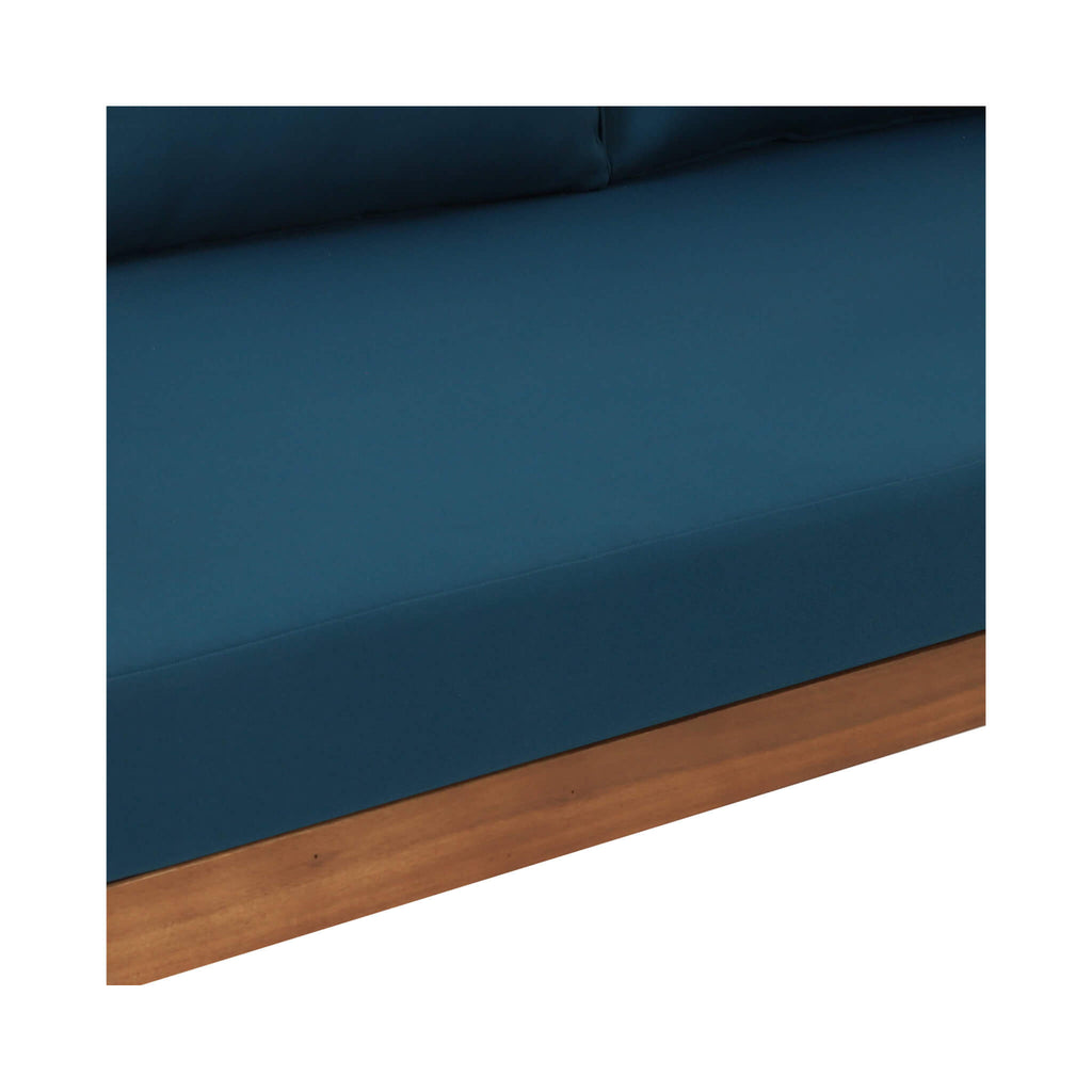 Alora 3-Seater Acacia Wood Daybed Sofa – Convertible with Water-Resistant Cushions