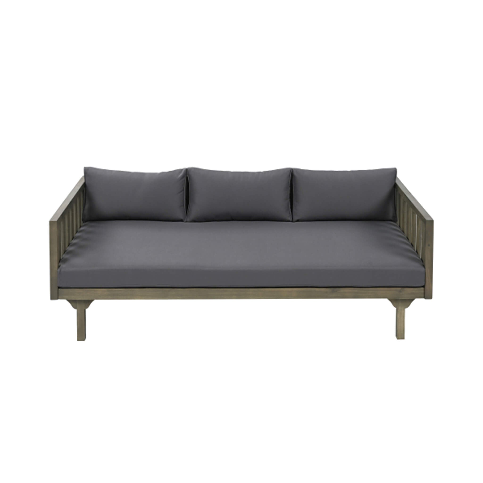 Alora 3-Seater Acacia Wood Daybed Sofa – Convertible with Water-Resistant Cushions
