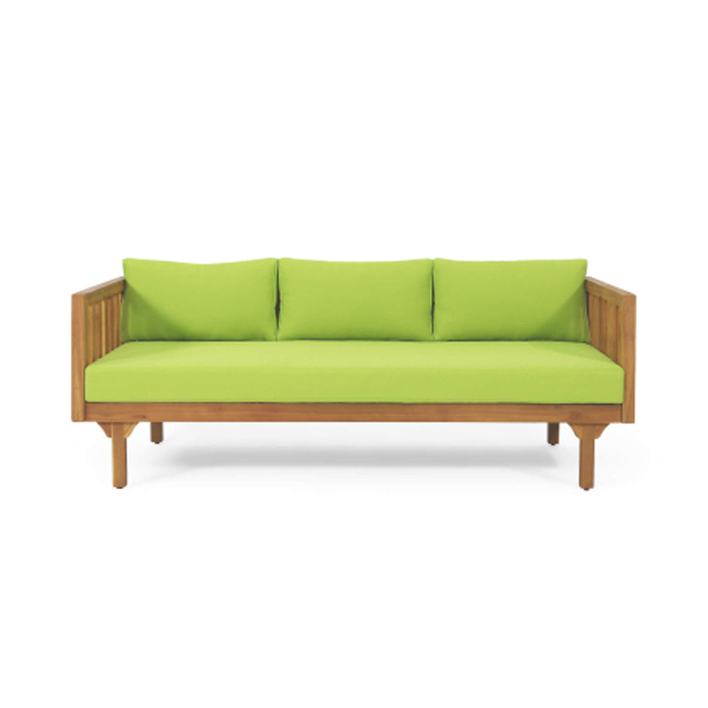 Alora 3-Seater Acacia Wood Daybed Sofa – Convertible with Water-Resistant Cushions