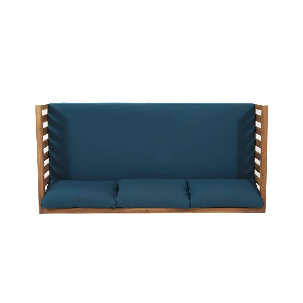 Alora 3-Seater Acacia Wood Daybed Sofa – Convertible with Water-Resistant Cushions