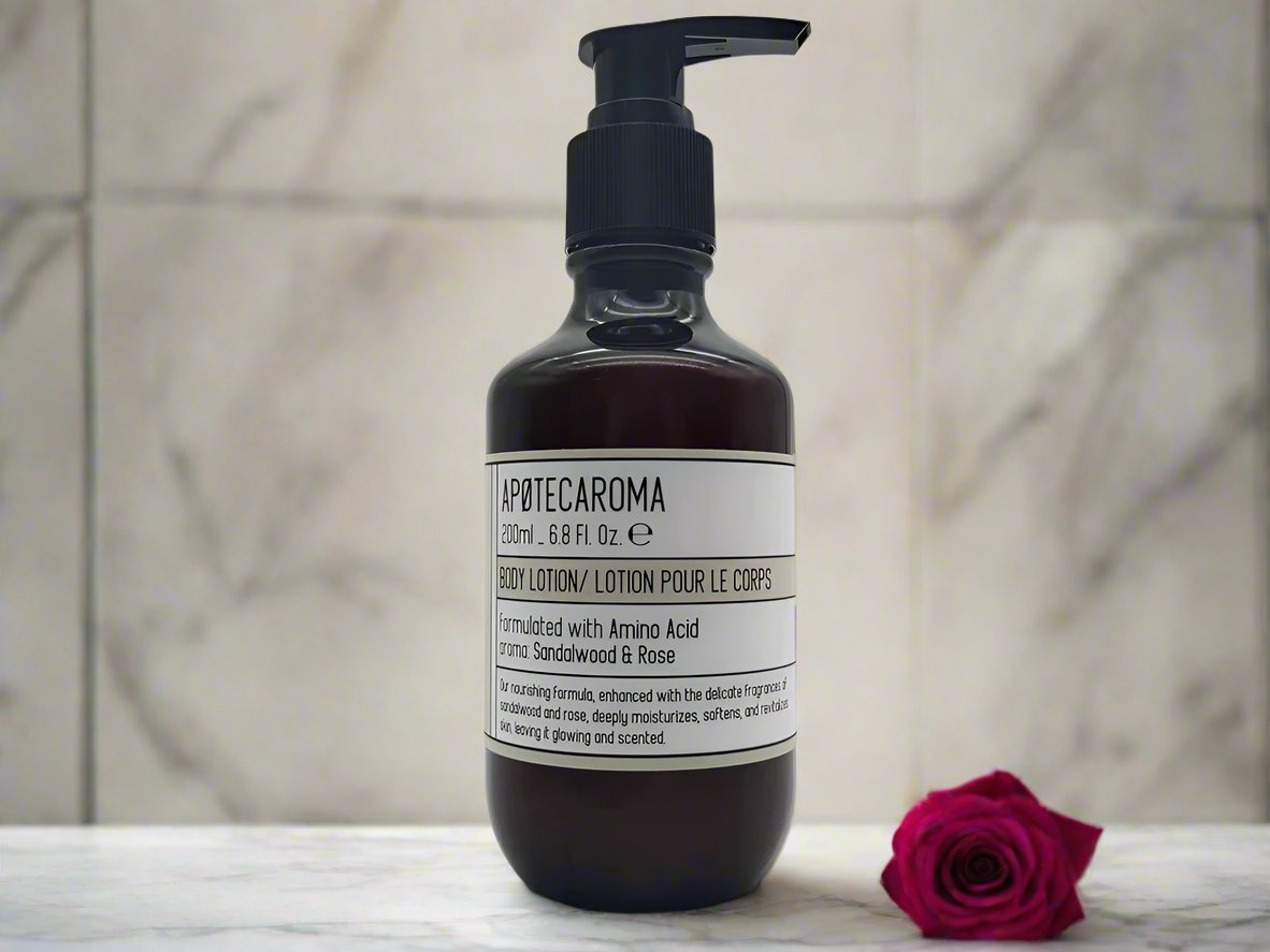 APOTECAROMA 24-Bottle Toiletries Set, 200 mL - Sandalwood Rose
