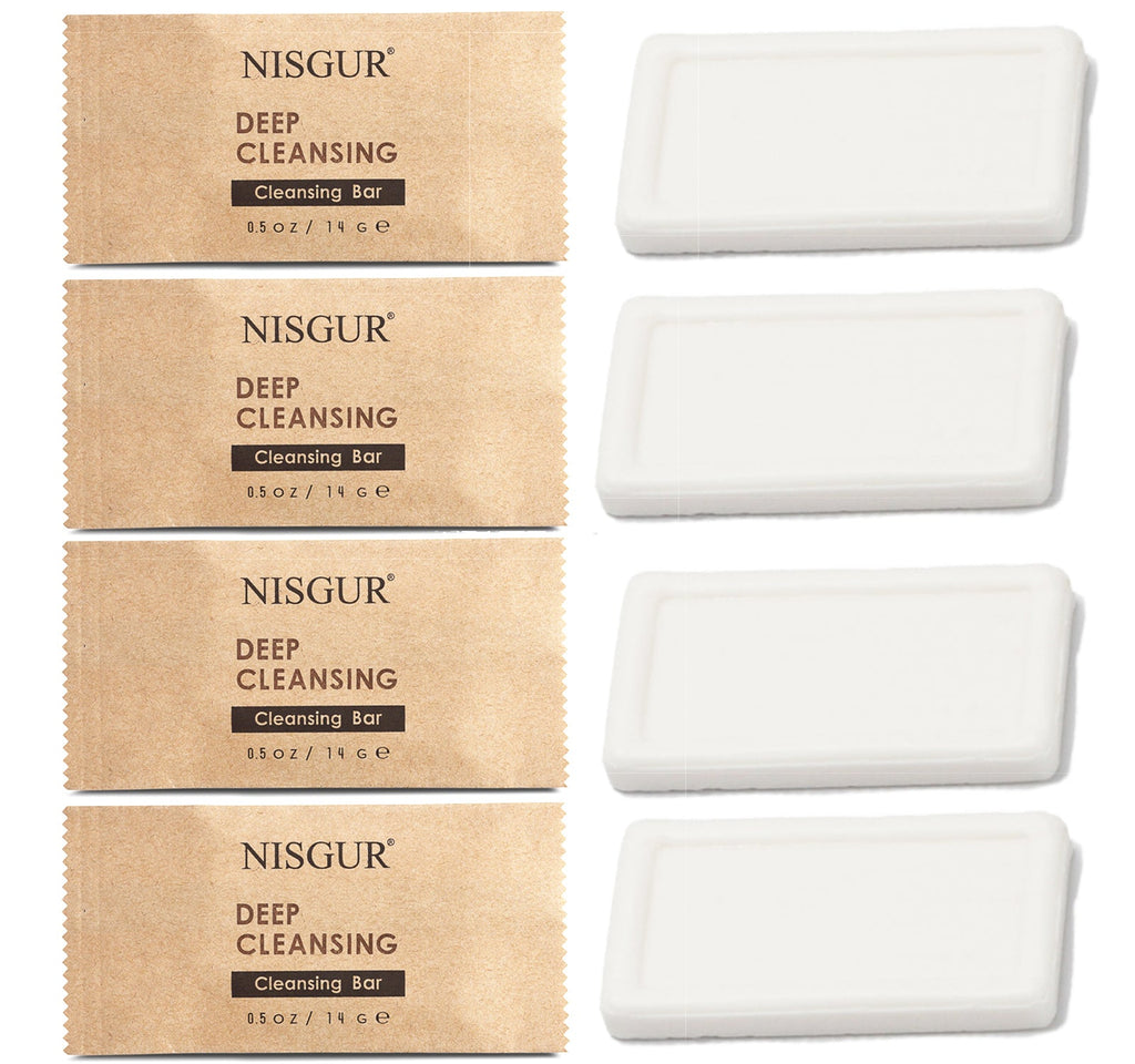 200 / 400 Pack 0.5oz Hotel Bar Soap Bulk - No Plastic Kraft Paper Bag - Nisgur