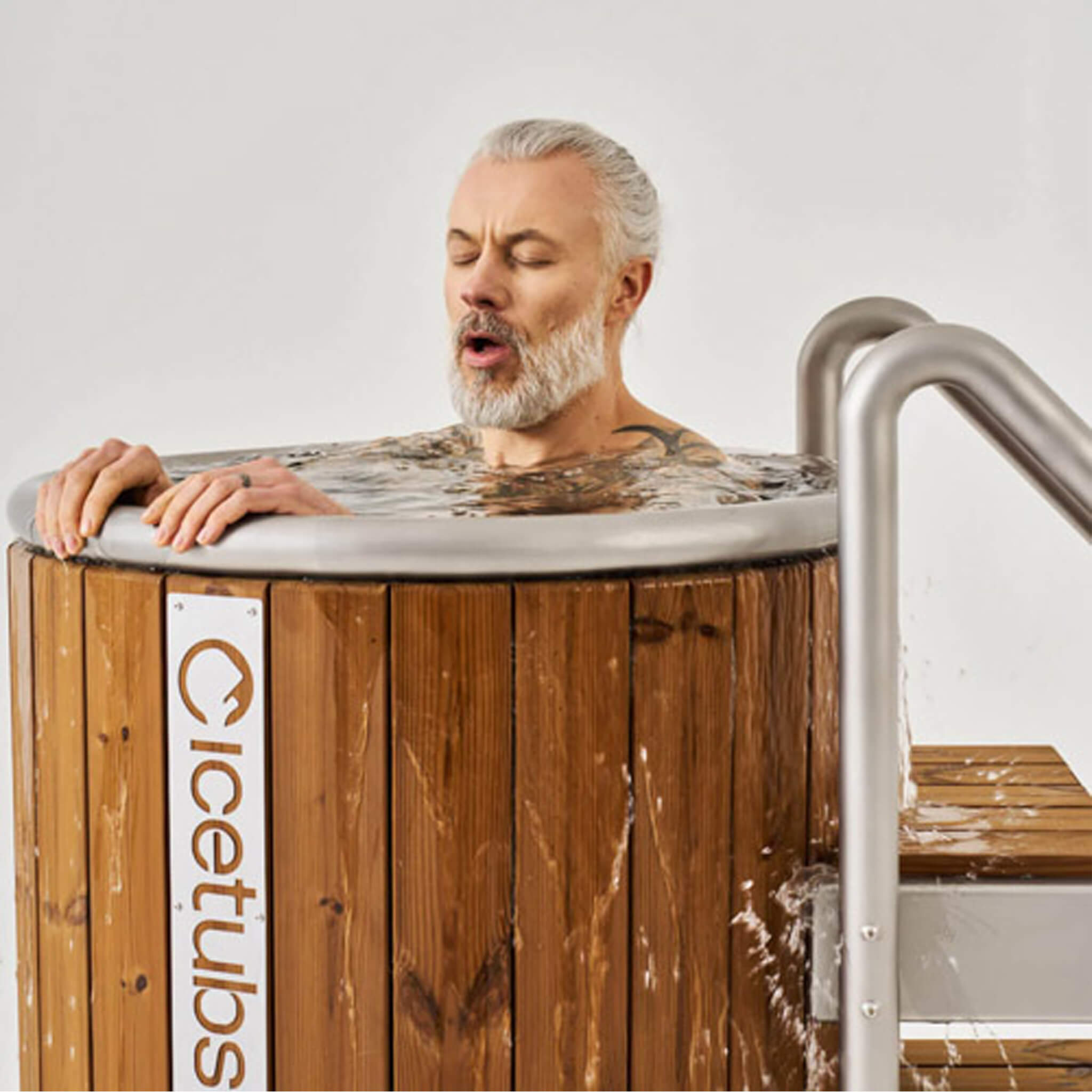 Icetubs IceBarrel Thermowood & Fiberglass Cold Plunge Immersion Tub