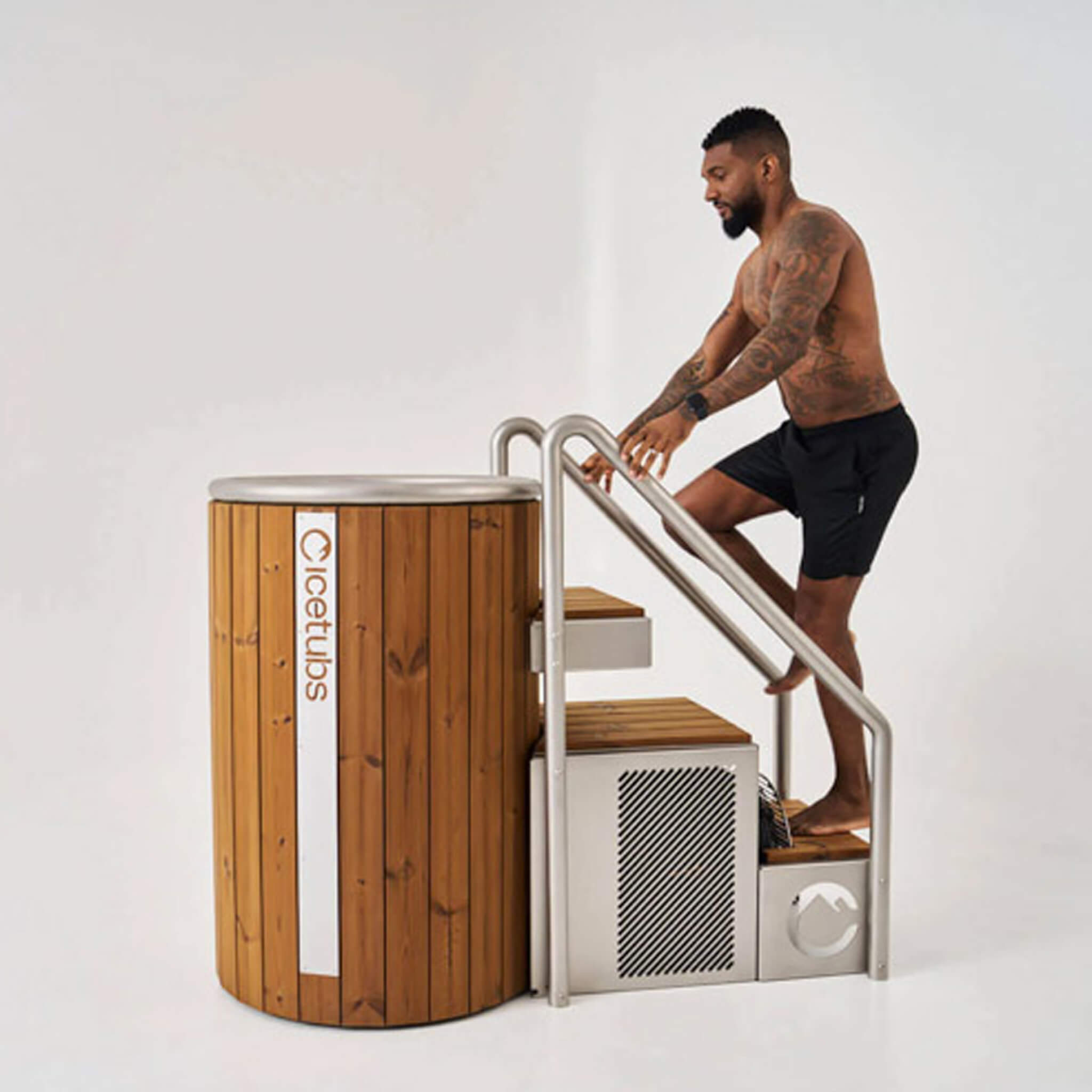 Icetubs IceBarrel Thermowood & Fiberglass Cold Plunge Immersion Tub