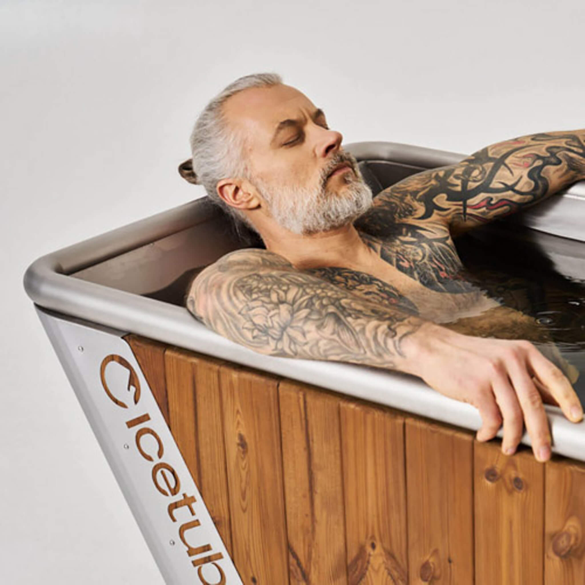 Icetubs IceBath Thermowood & Stainless Steel Cold Therapy Immersion Bath