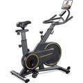 Stationary Upright Exercise Bike with LCD Monitor & iPad Holder