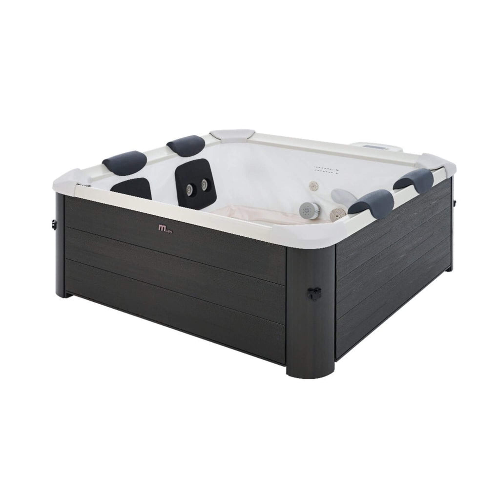MSpa Oslo Supreme 6-Person Square Spa – 120 Jets, LED Lights & App Control