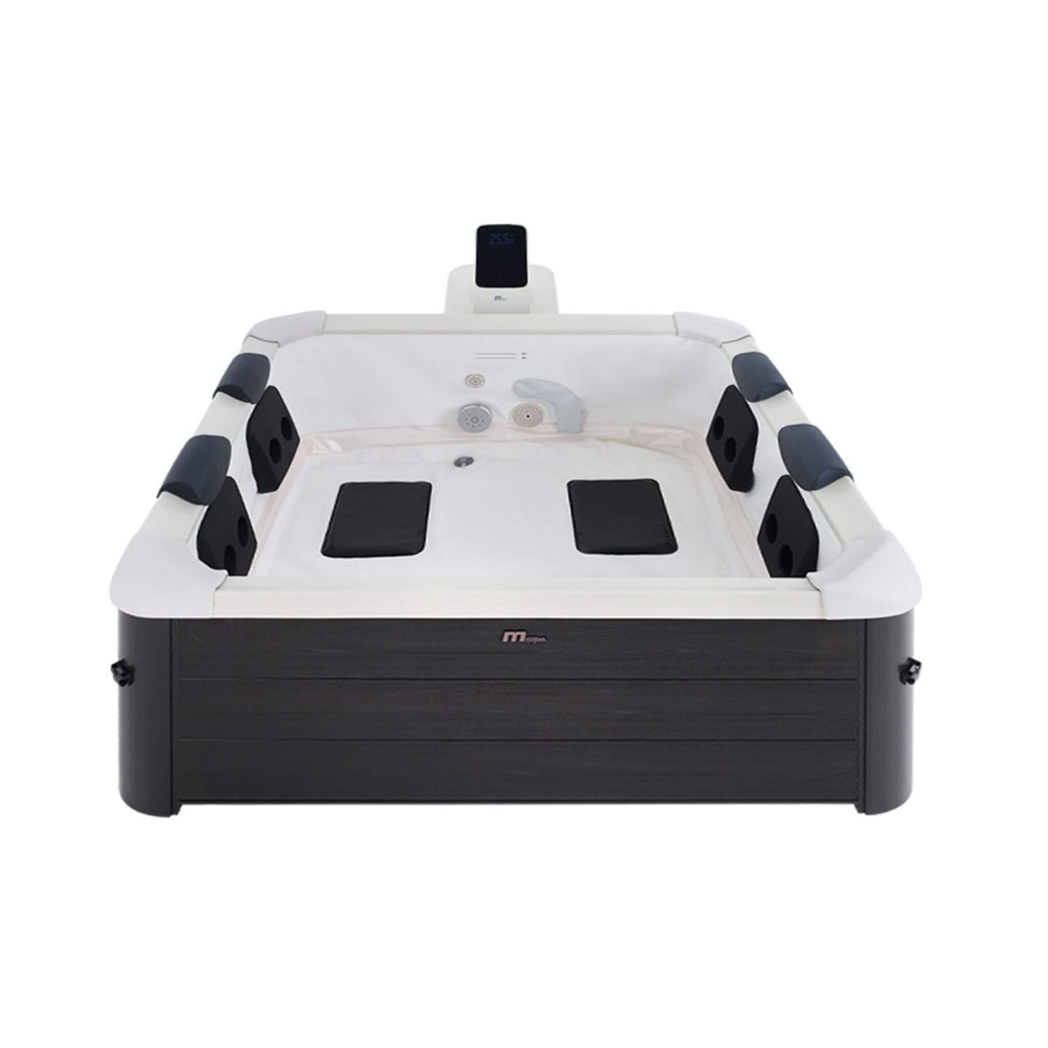 MSpa Oslo Supreme 6-Person Square Spa – 120 Jets, LED Lights & App Control