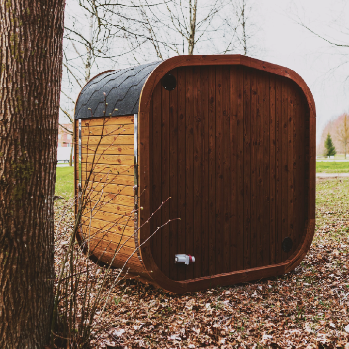 Mande MW12 ThermoWood Outdoor Sauna – Premium Backyard Sauna with Harvia Heater Options