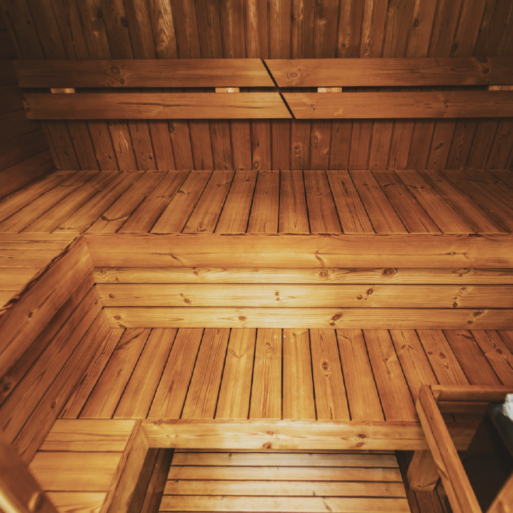 Mande MW12 ThermoWood Outdoor Sauna – Premium Backyard Sauna with Harvia Heater Options