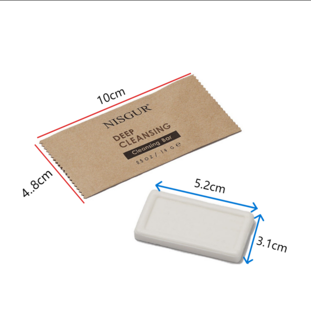 200 / 400 Pack 0.5oz Hotel Bar Soap Bulk - No Plastic Kraft Paper Bag - Nisgur