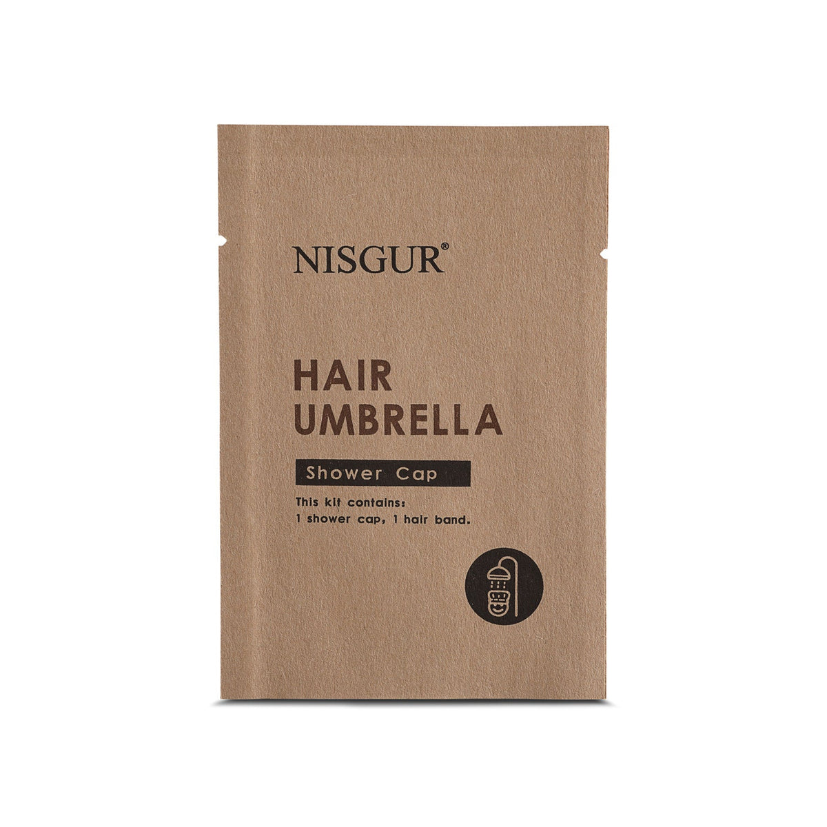 Nisgur Disposable Shower Caps with Hair Bands, 100 or 500 Pack