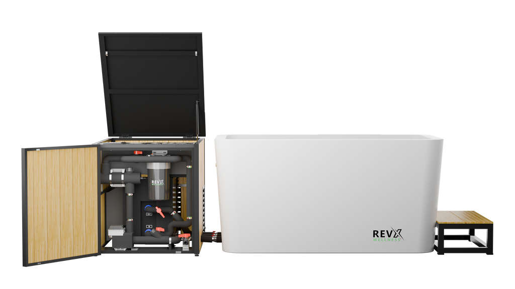X Tub Acrylic Cold Plunge + LUX High Performance Chiller & Filtration System