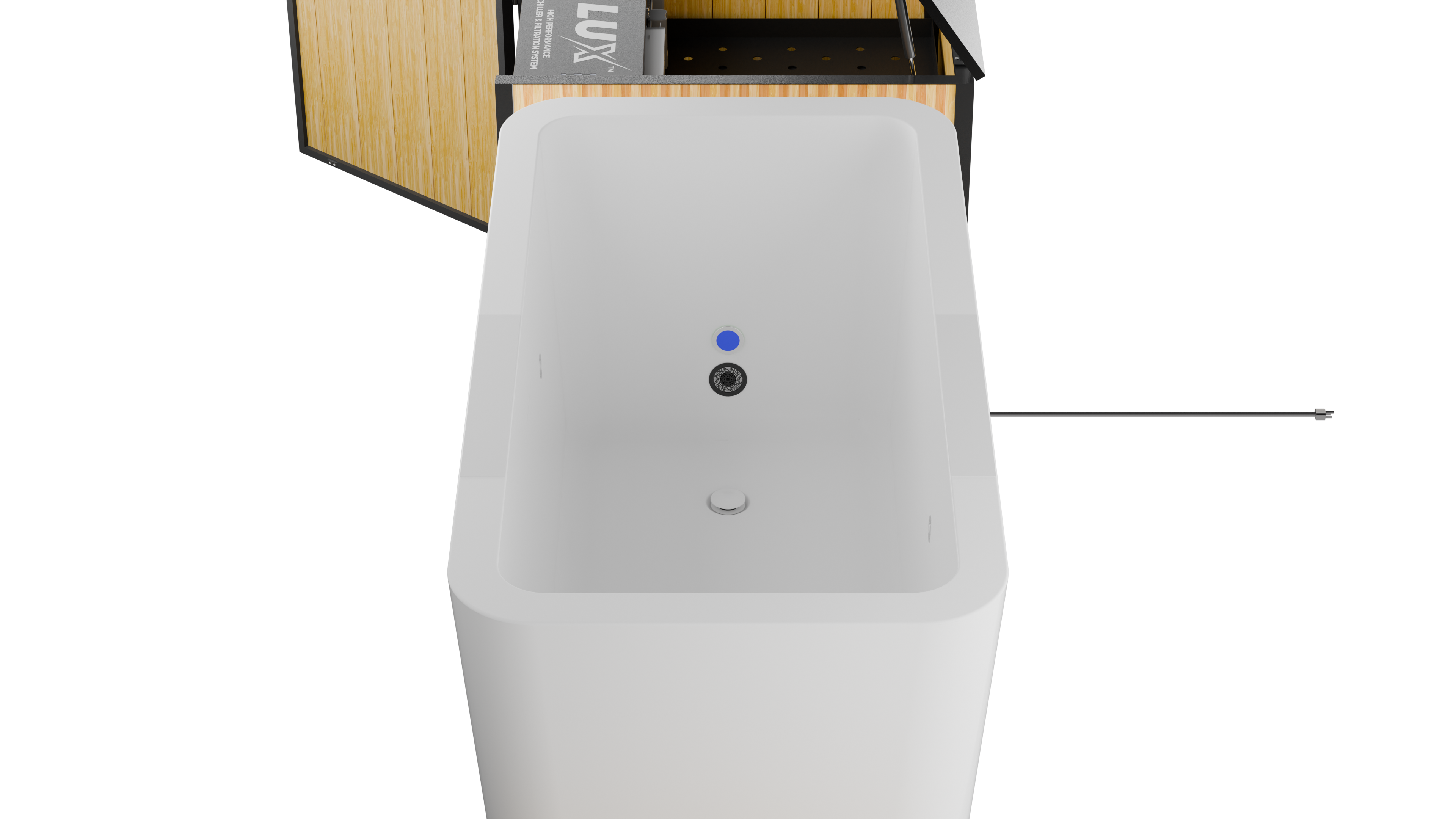 X Tub Acrylic Cold Plunge + LUX High Performance Chiller & Filtration System